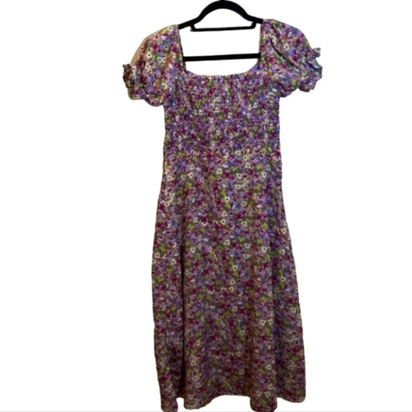 O.p.t Floral Milkmaid Dress size medium - Picture 2 of 7
